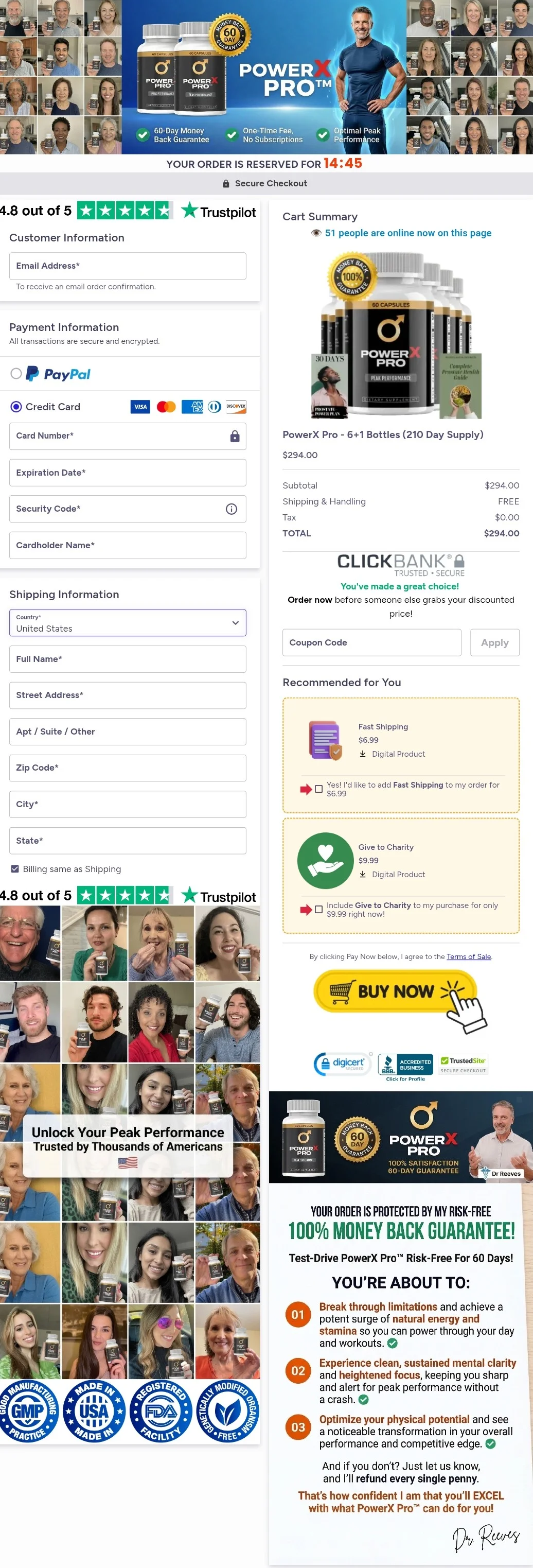 PowerX Pro order form